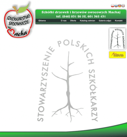 Szkółki drzewek i krzewów owocowych Machaj mgr.inż. Piotr Machaj