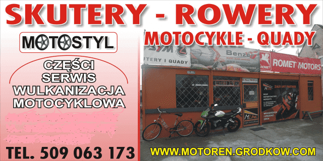 "Motostyl", skutery, motocykle, quady, rowery, grodków, niemodlin, lewin brzeski, tułowice