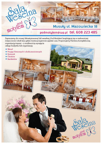 Sala Weselna Pod Motylem Marcin Nowak