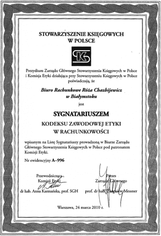 Biuro Rachunkowe Rachman Róża Chazbijewicz