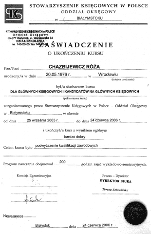 Biuro Rachunkowe Rachman Róża Chazbijewicz