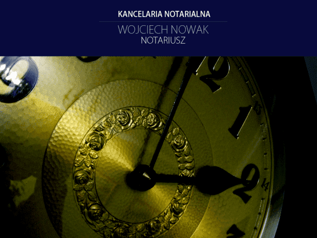 KANCELARIA NOTARIALNA. WOJCIECH NOWAK