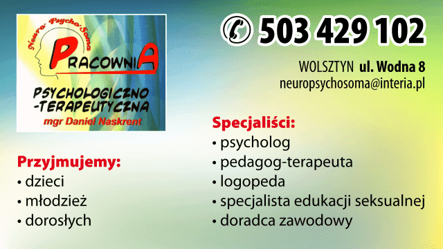 PRACOWNIA PSYCHOLOGICZNO-TERAPEUTYCZNA NEURO-PSYCHO-SOMA DANIEL NASKRENT