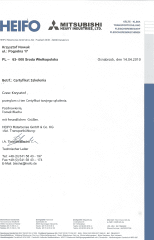 "Fraken" Naprawa Agregatów Chłodniczych Krzysztof Nowak