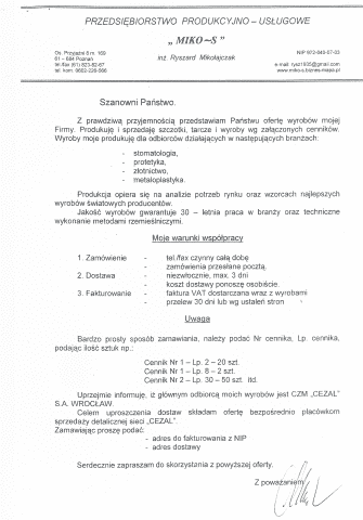 PPU MIKO-S inż. Ryszard Mikołajczak