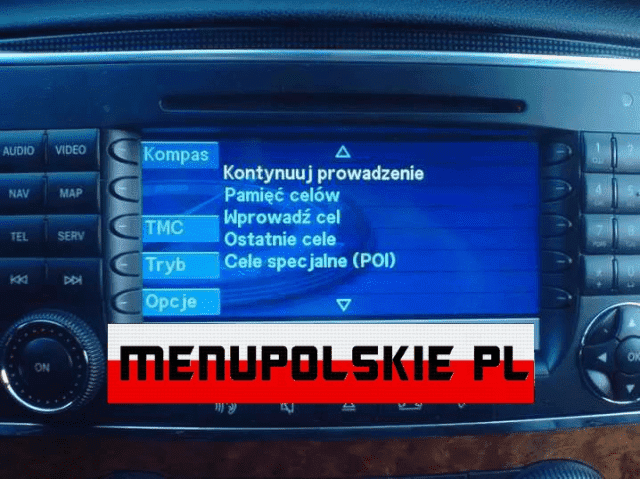 Polskie Menu lektor Polski nawigacja fabryczna Audi BMW Mercedes VW Renault mapa