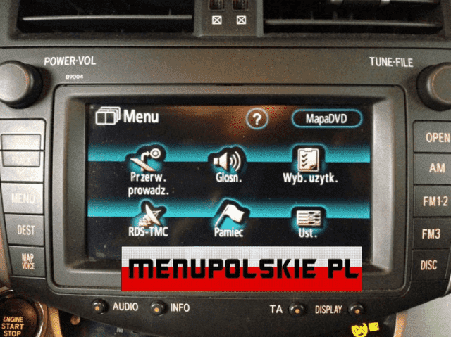 Polskie Menu lektor Polski nawigacja fabryczna Audi BMW Mercedes VW Renault mapa