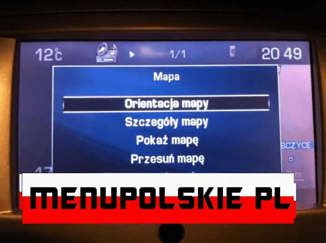 Polskie Menu lektor Polski nawigacja fabryczna Audi BMW Mercedes VW Renault mapa