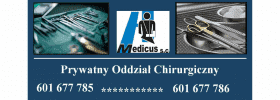"MEDICUS" S.C. Prywatny Oddział Chirurgiczny z Poradniami Specjalistycznymi Ryszard Peterlejtner Grzegorz Zakręta
