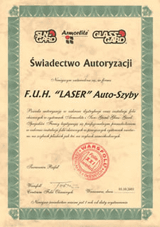 Firma Usługowo-Handlowa "LASER" AUTO SZYBY