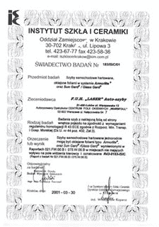 Firma Usługowo-Handlowa "LASER" AUTO SZYBY