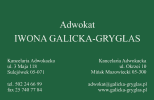 Kancelaria Adwokacka Adwokat Iwona Galicka-Gryglas
