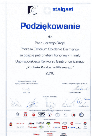 CENTRUM SZKOLENIA BARMANÓW JERZY CZAPLA