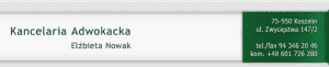 Kancelaria Adwokacka Adwokat Elżbieta Nowak