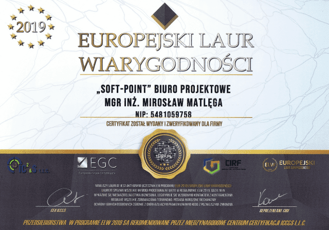  "Soft-Point" Biuro Projektowe mgr inż. Mirosław Matlęga