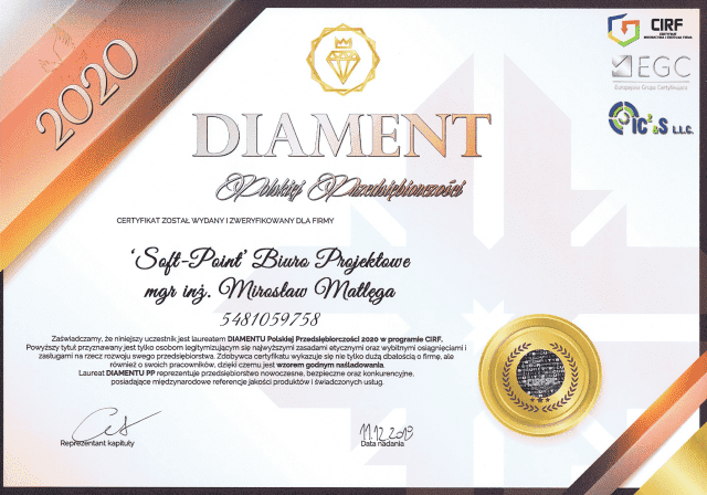  "Soft-Point" Biuro Projektowe mgr inż. Mirosław Matlęga