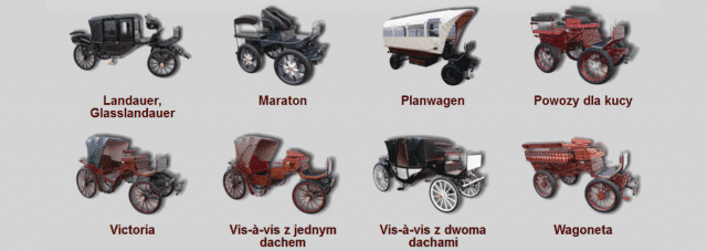 KONIECZNY Powozy konne/ Bryczki/ Pojazdy zabytkowe i dorożki