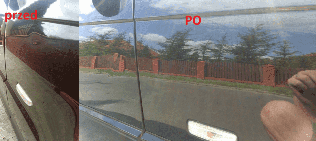 Blaszka-naprawa wgnieceń bez lakierowania