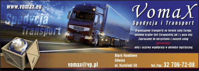 VOMAX - SPEDYCJA TRANSPORT LOGISTYKA