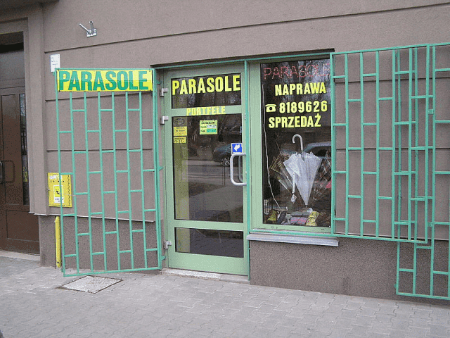 Parasolnictwo Barbara Szafrańska 
Pn.-Pt. 10.00-18.00  Sob. 10.00-13.00