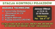 Zakład Usługowo-Handlowy Stacja Kontroli Pojazdów Olbryś Janusz