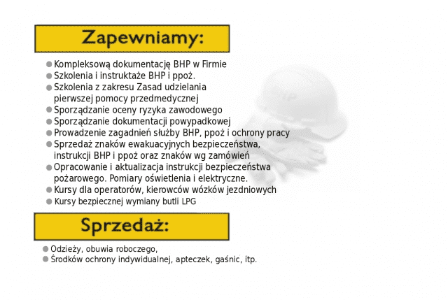 Sebastian Kruszelnicki Firma Usługowo-Handlowa BHP Consulting