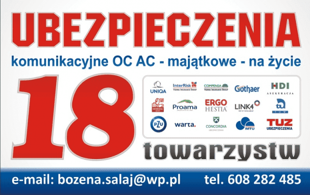 UBEZPIECZENIA BOŻENA SAŁAJ