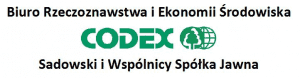 Biuro Rzeczoznawstwa i Ekonomii Środowiska CODEX Sadowski i Wspólnicy Spółka Jawna