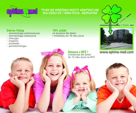 NZOZ OPTIMA-MED 
EWA SZYMAŃSKA
GABINET STOMATOLOGICZNY