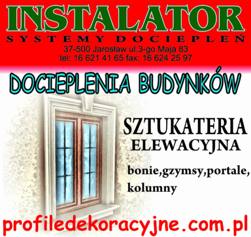 Instalator Systemy Dociepleń profile dekoracyjne płonka p