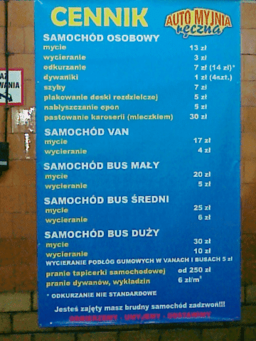 Agmar Auto. Myjnia ręczna.