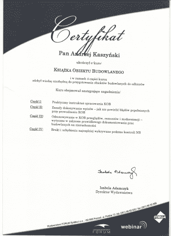 SPECJALISTA OBSŁUGA BHP I PPOŻ MGR ANDRZEJ KASZYŃSKI